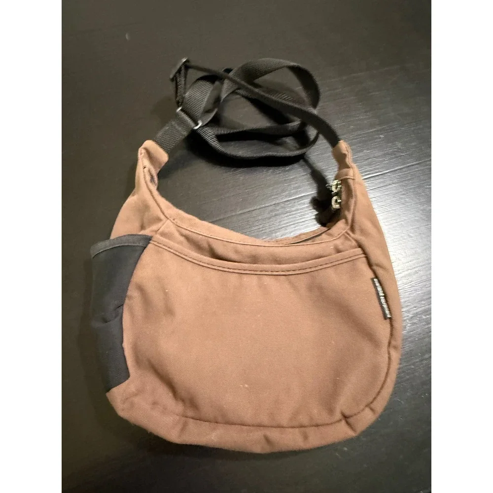 Overland Equipment Brown Canvas Crossbody Bag Chico CA Made Messenger Bag